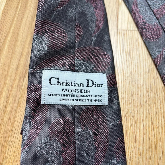 CHRISTIAN DIOR Monsieur Vintage Paisley Necktie - Picture 3 of 5
